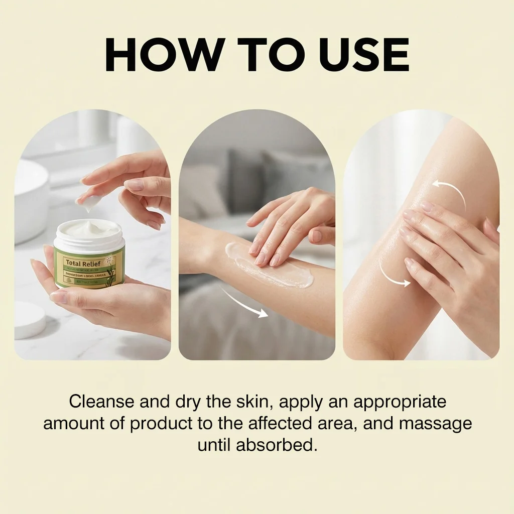 50G Nerve Cream Magnesium MSM&Arnica Formula for Muscle Tension Fatigue Deep Hydrating Body Cream for All Skin Type Non-Greasy view 6