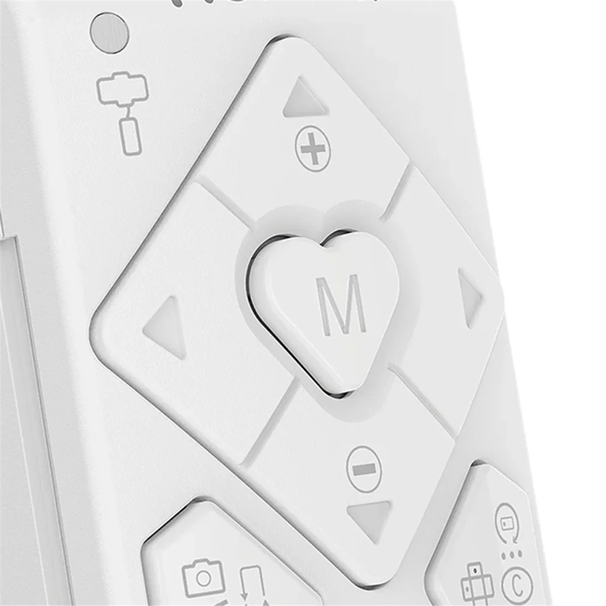 A57G-Hohem Control remoto inalámbrico BT para estabilizador de cardán para teléfono inteligente ISteady XE/X2/V2/V2s/M5/M6/MT2 blanco