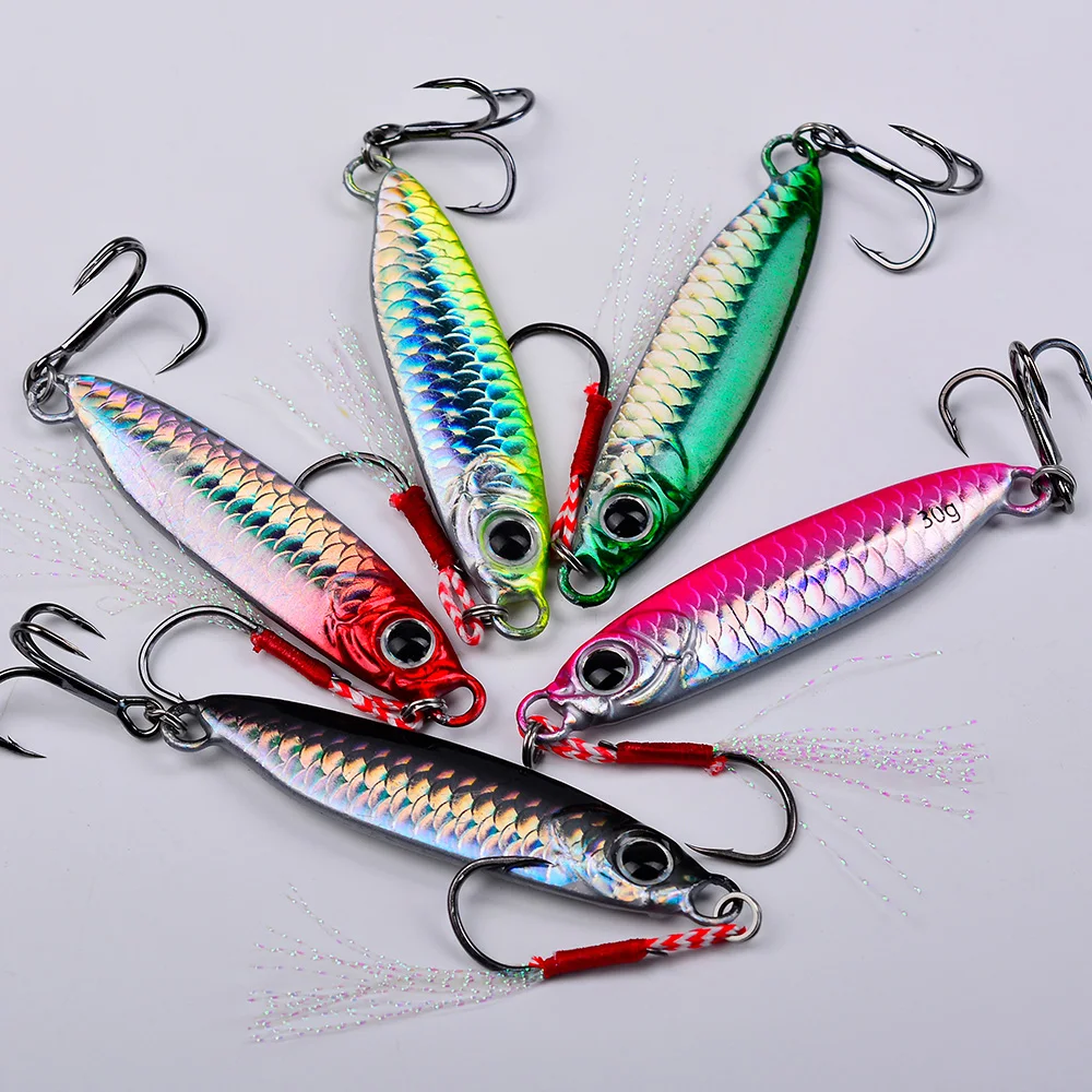 Jigging Lockt Off Shore Angeln Locken 7G 10G 15G 20G 25G 30G Langsam metall Jig Künstliche Köder Casting Jigging Löffel Angelgerät – Detail 6