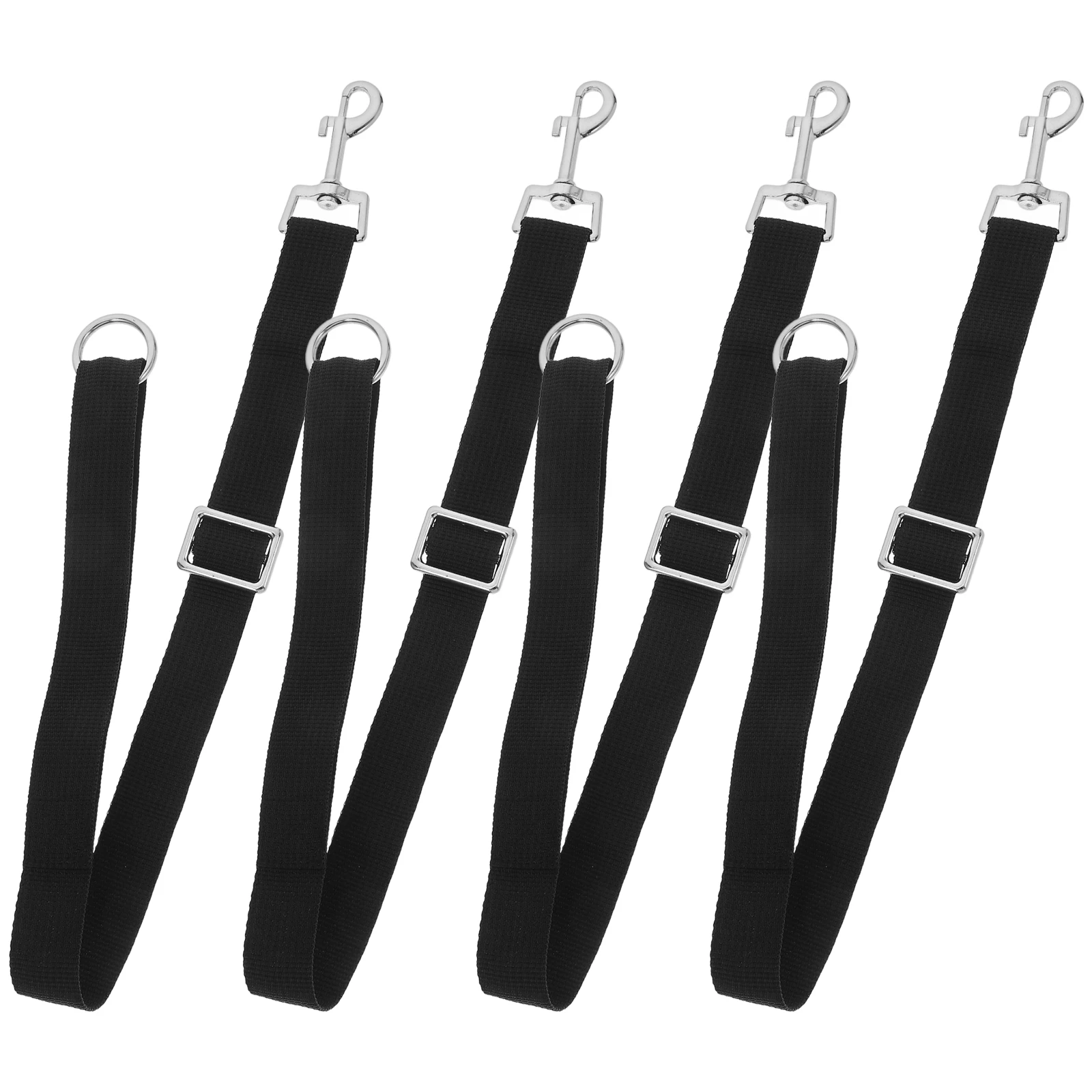 

4 Pcs Bucket Harness Hay Bag Hanger Trailer Fixed Rope for Hanging Loop Horse Barn Nylon Straps Stalls Hooks