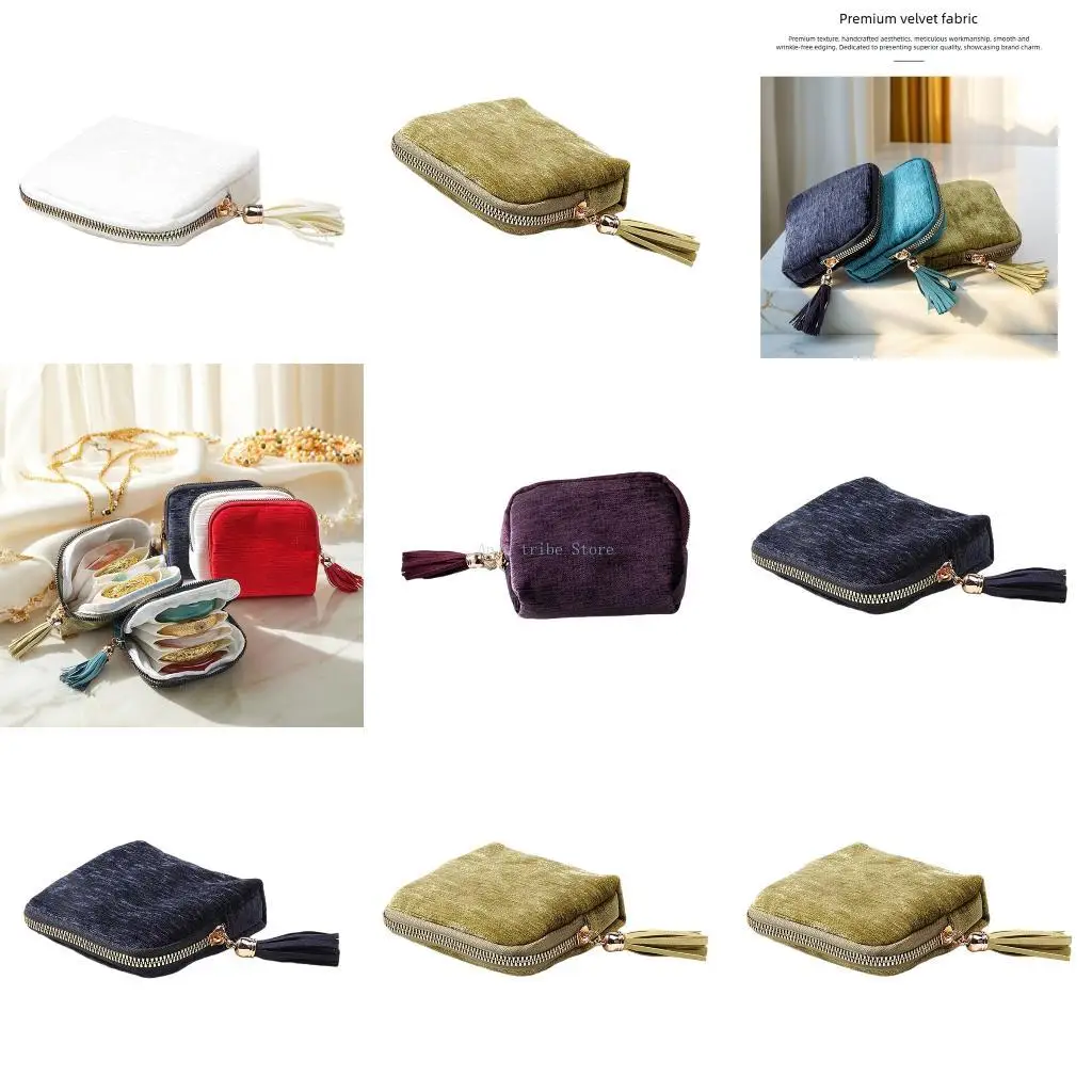 حقيبة بسحاب جديدة بدون شرابات لعام 2025، حقيبة تخزين ملحقات تخزين من خمس طبقات