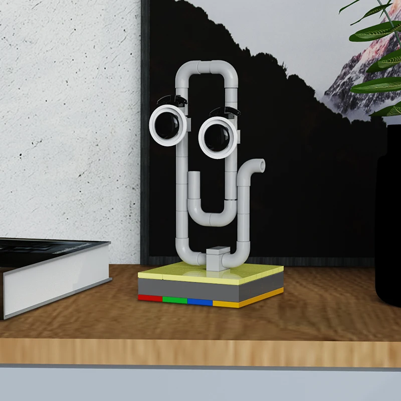 

2025 moc Creative Office Funny Clippy the Age Revealer World MOC Building Blocks Toys for Children Kids Gifts Toy 85PCS Bricks