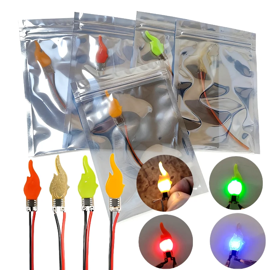 

Проводка светодиодная пламенная нить 3 В 5 В DIY COB свечи лампа с упаковкой мерцающее пламя украшение лампочка диодные аксессуары