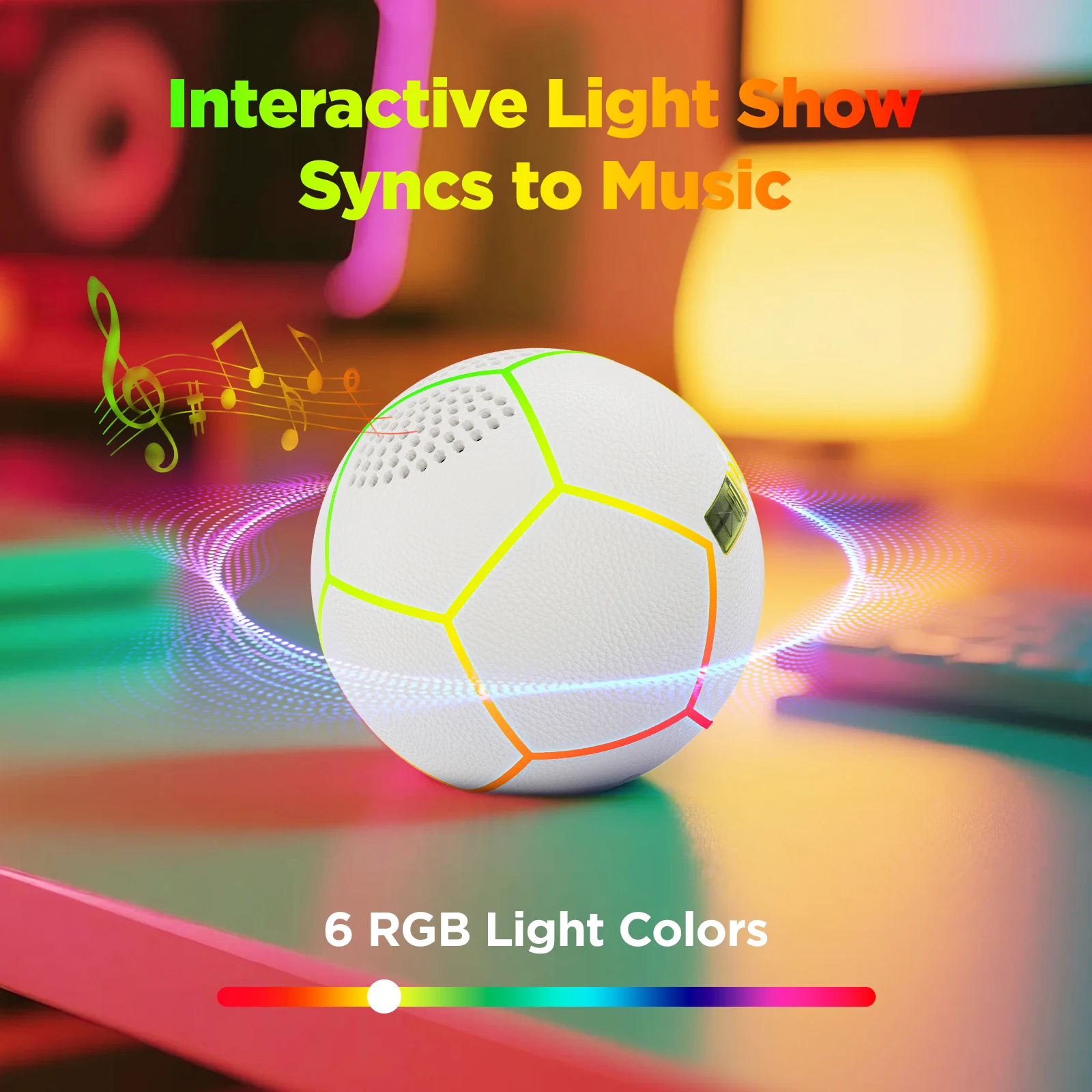 

Bluetooth Speaker Basketball Glowing Basketball with Built-in Speaker – The Perfect Gift for Boys Girls Adults Basketball Fans
