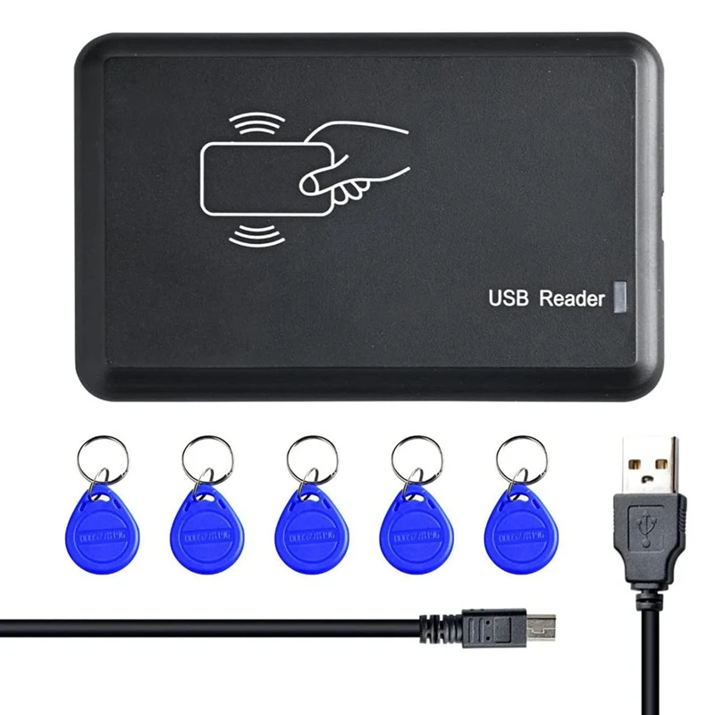 FULL-USB RFID Reader ID Card Reader Contactless Card Reader For EM4100