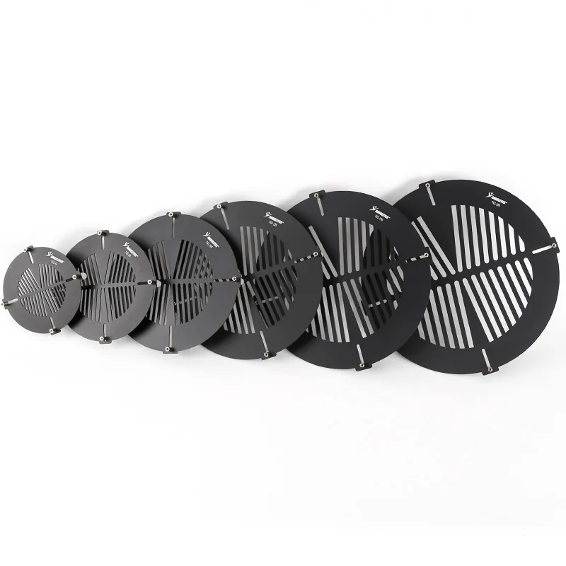 Bahtinov Telescope Focusing Mask Caliber 1.5mm Thickness Focus Hood Focusing Fishbone Plate 60-280mm