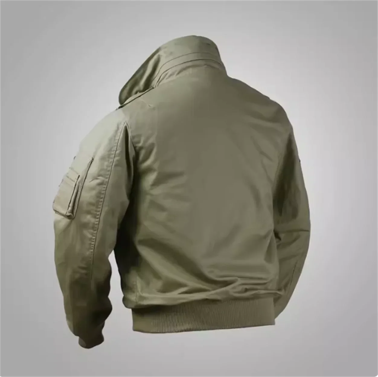 Veste de vol délavée courte Air Force, vêtements de travail rétro