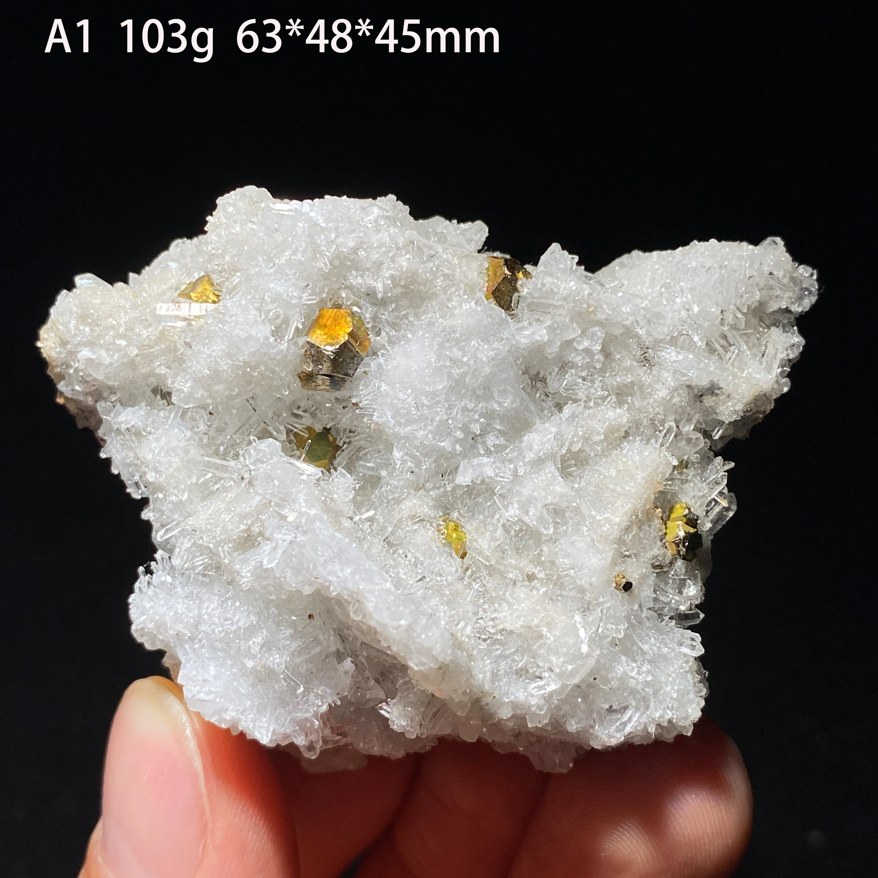 Natural Myanmar Pyrite & Crystal Symbiotic Specimen Healing Energy Meditation Stone Home Decoration Gift Mineral Collection
