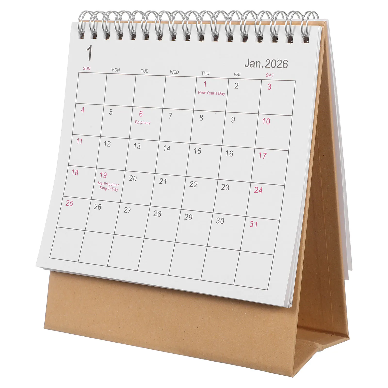 

Office Desk Calendar Tent Academic Calendars Daily Standing Flat Desktop Planner White Mini