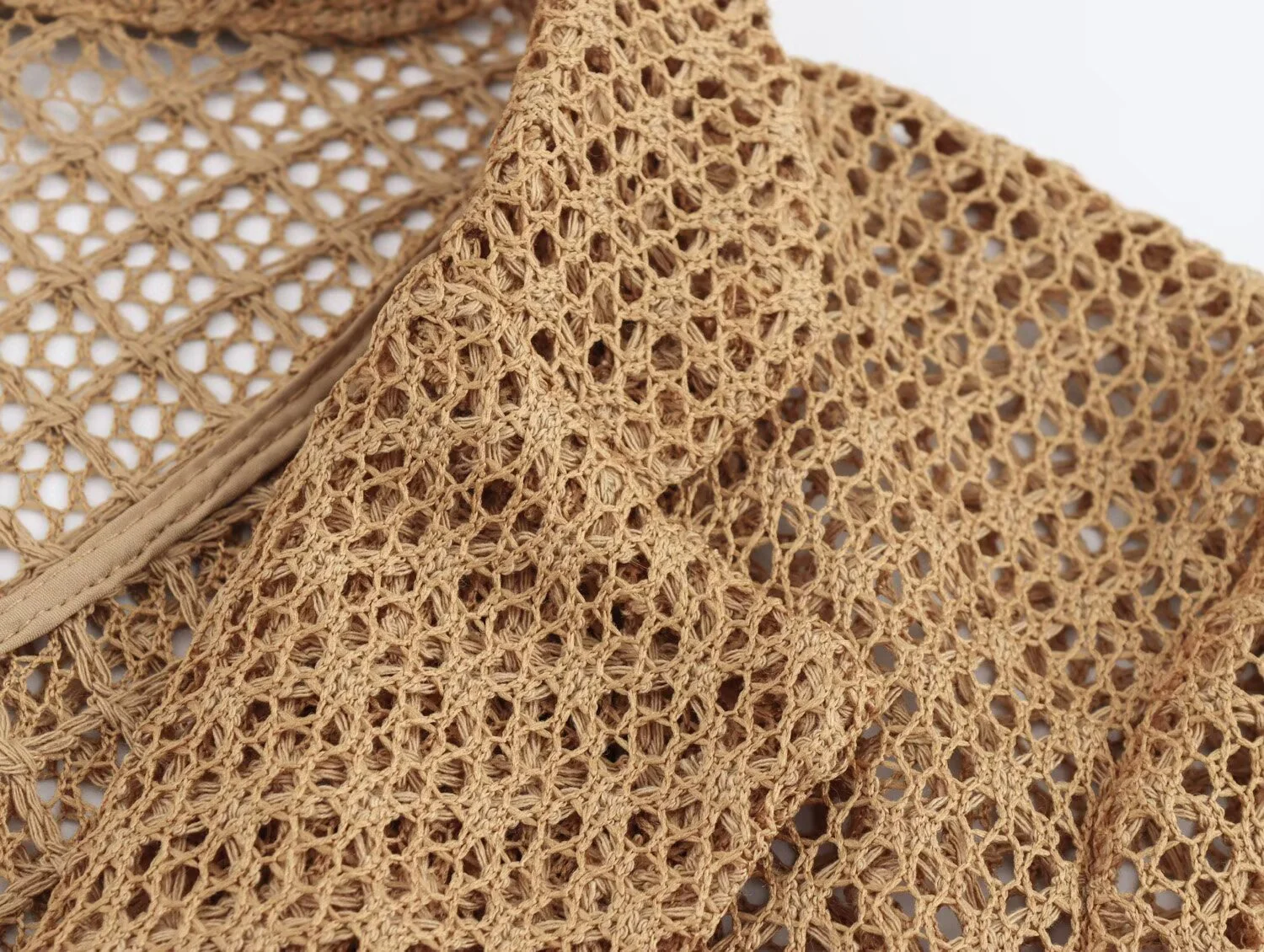 2025 이른 봄 새로운 유럽 패션 다목적 속이 빈 양복 칼라 니트 카디건 롱 스커트 투피스 세트