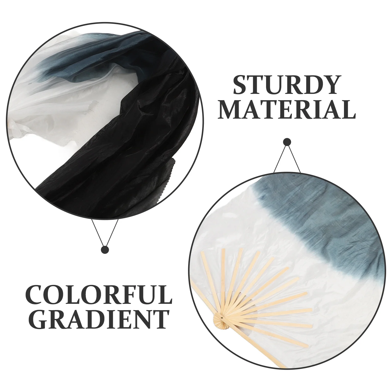 

1 пара вееров для танца живота, длинная вуаль, складная танцевальная веер для танца живота, народное выступление, сценическое шоу, красочная вуаль, веер