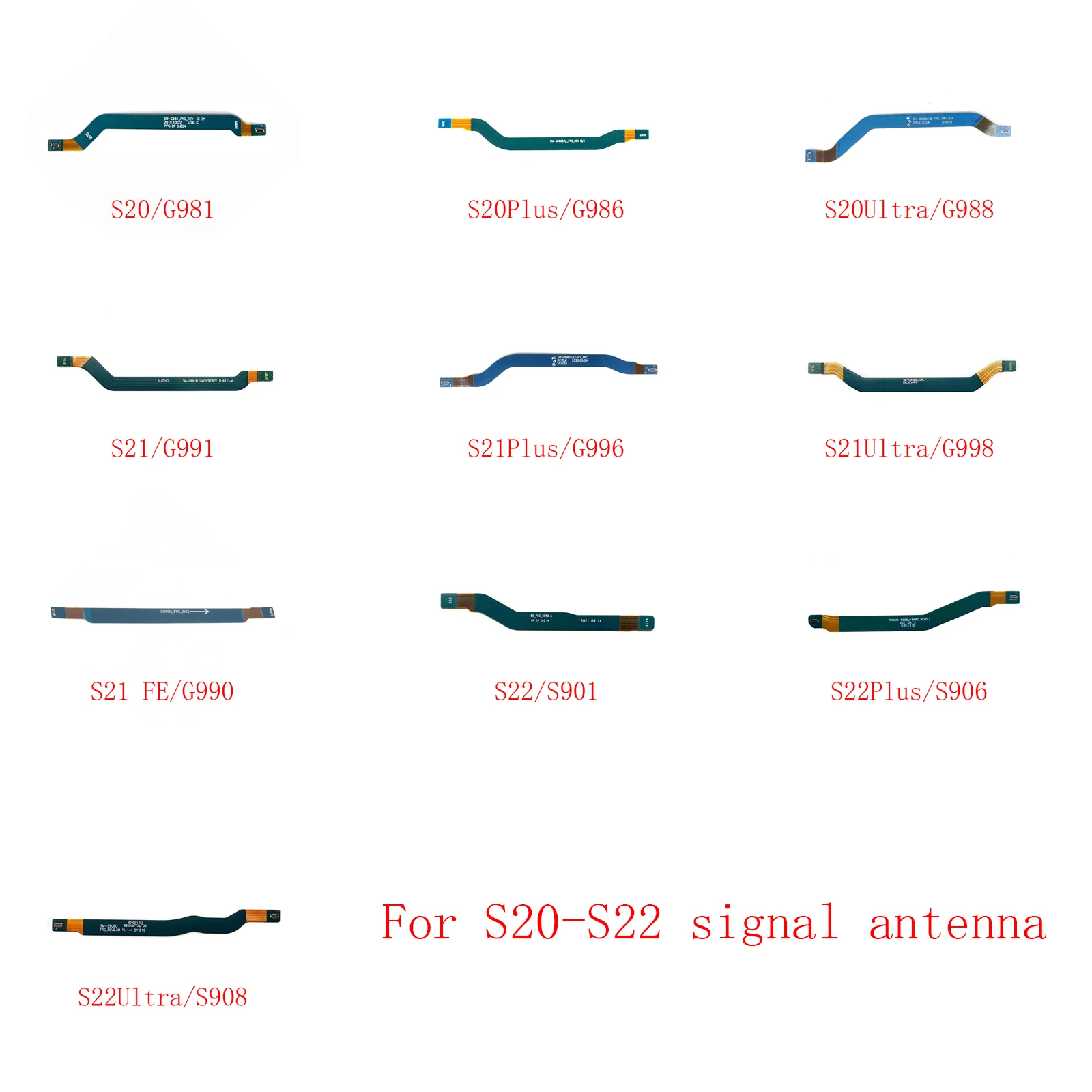 واي فاي هوائي الإشارة الكابلات المرنة لسامسونج S20 S21 S22 زائد الترا S22U S21FE S901 S906 S908 G990 G998 G996 G991 G988 G986 G981