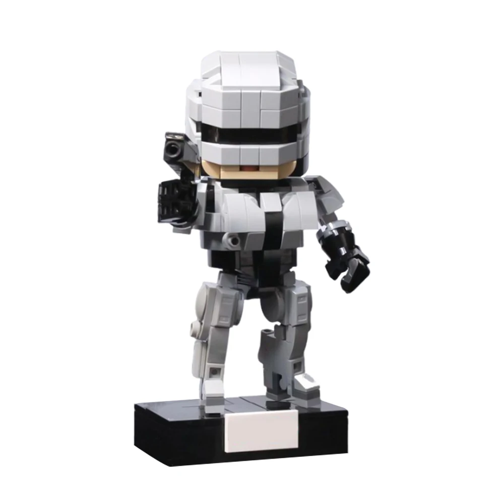 

Gobricks MOC Robocop Robot Bricks Model Action Movie Figure Robocop Mechanical War Police Building Block Educational Toys Gifts