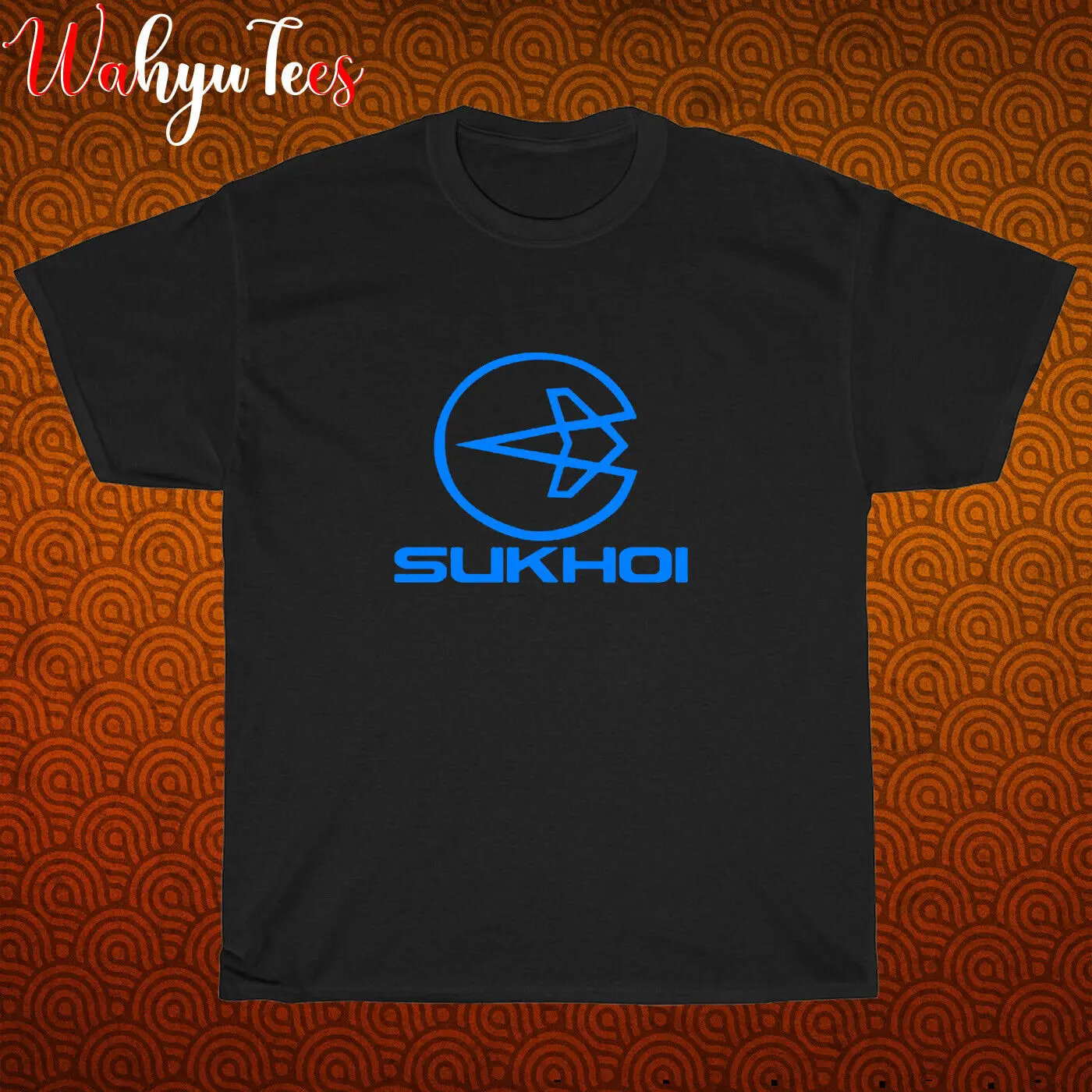 New Shirt SUKHOI Aero Company Logo Black/Navy/Grey/White T-Shirt Size S-5XL