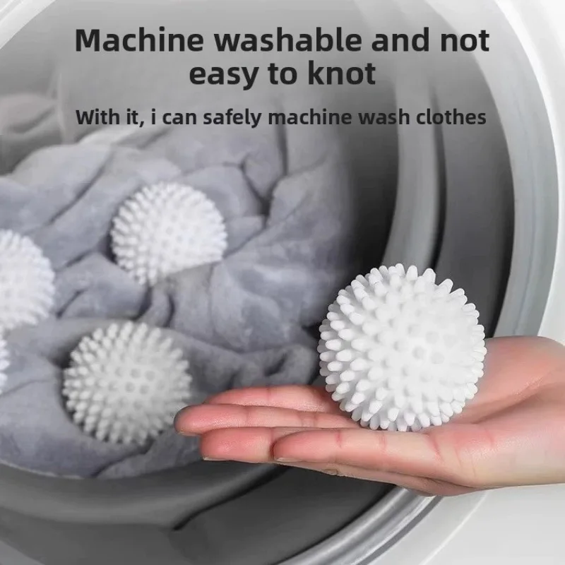 

6pcs Silicone Laundry Ball, Anti Fouling Drum Ball, Essential Cleaning Supplies for laundry reusable