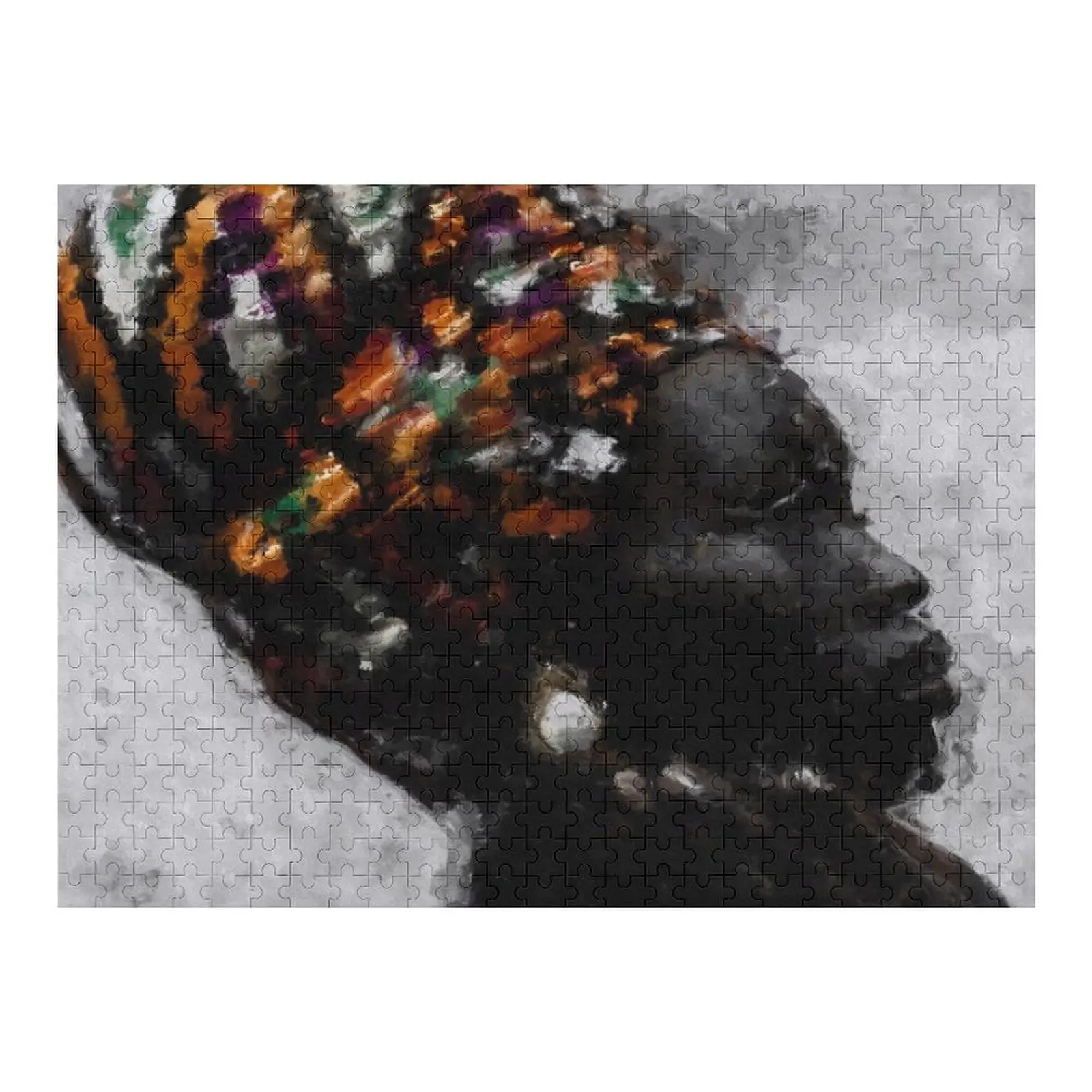 

African Pose Jigsaw Puzzle Wooden Name Diorama Accessories Works Of Art Puzzle