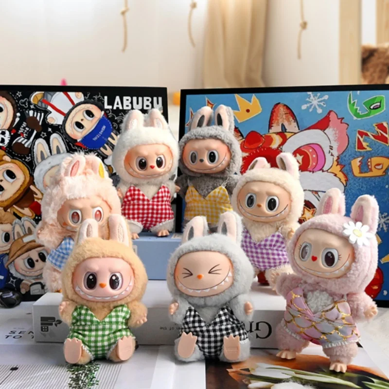 Summer swimsuit doll clothes for labubu 1st/3rd generation labubu clothing dolls macaron swimsuit series  decoration ornaments