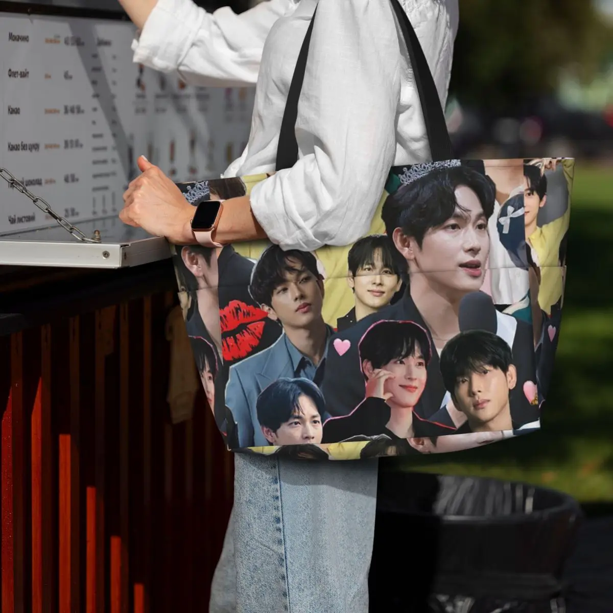 

Yim Si Wan Kpop Beach Tote Bag Sport Gym Yoga Duffle Large Tote Bag Women Travel Bag Fitness bag