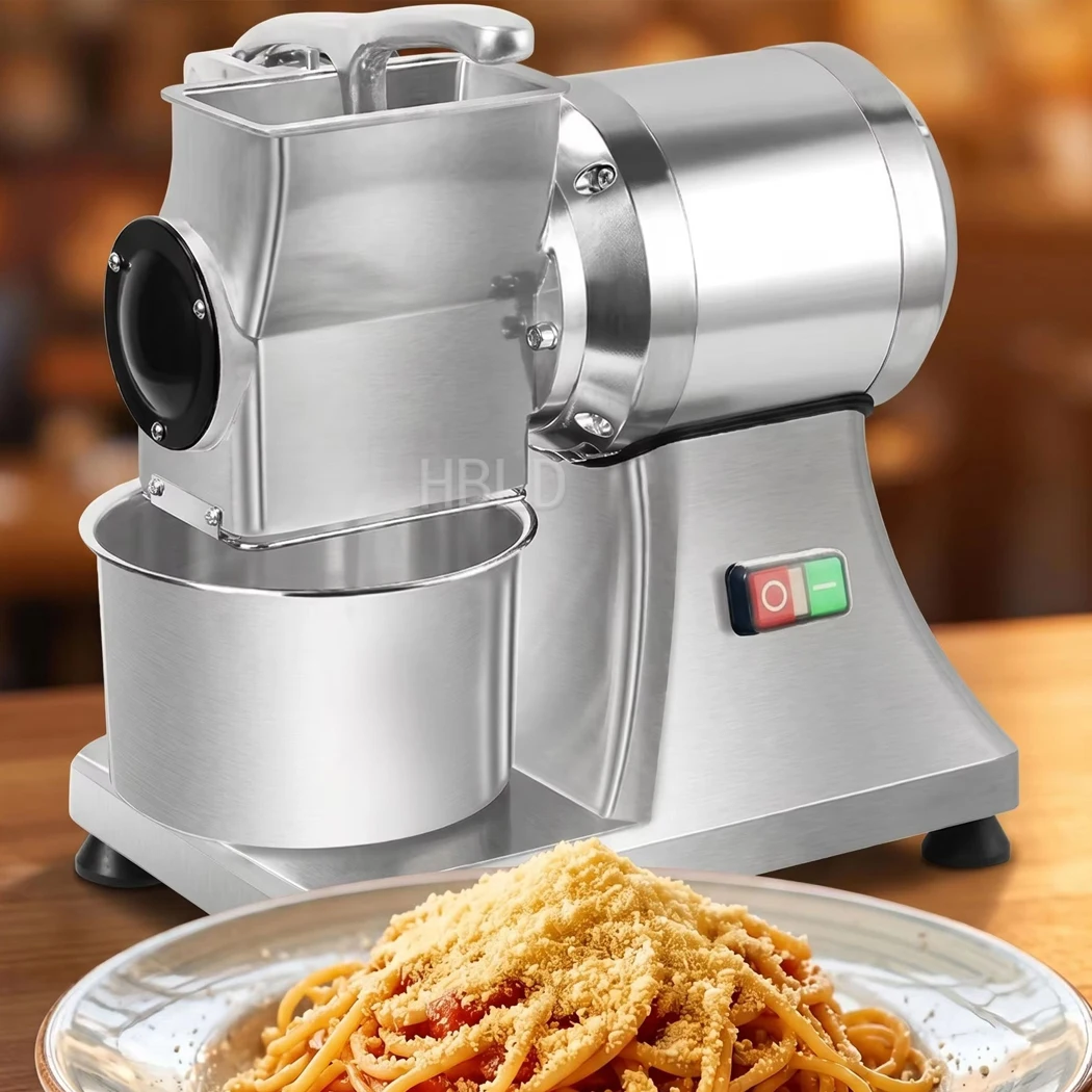 Commercial Electric Cheese Grinder Stainless Steel Shredding Tool For Bakery Pizza Shop Food Prep