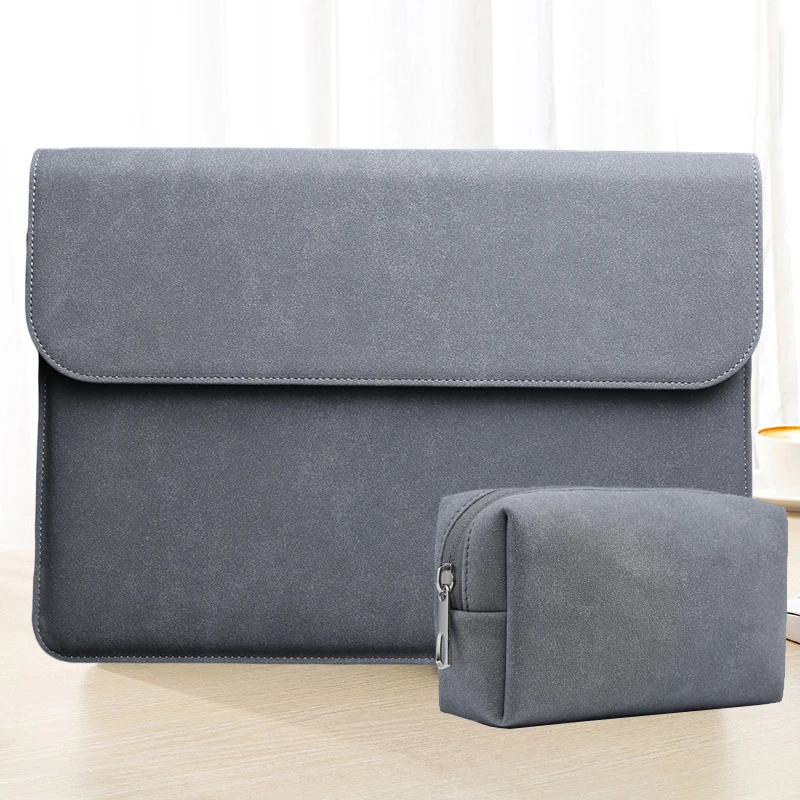 Laptop Sleeve For Funda Macbook Pro 13 Case 2020 M1 14.2 inch Air A2337 11 12 15 XiaoMi Huawei X Pro D15 Laptop Bag PU Leather