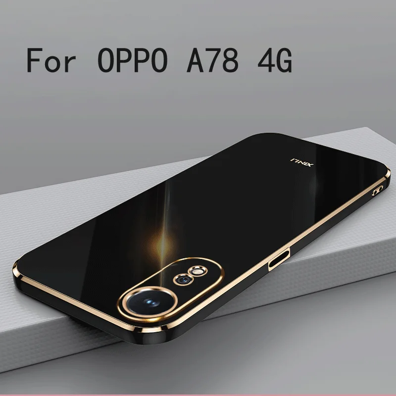 For OPPO A78 4G Case Soft TPU Case For OPPO A78 4G High Quality Anti-fingerprint Camera Protection Cover