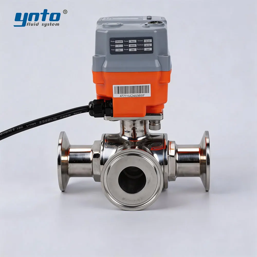 

Wafer Processing Electric High Vacuum Three-Way Ball Valve 316L Stainless Steel Long-Life Clamp Quick-Connect Type Gas CE
