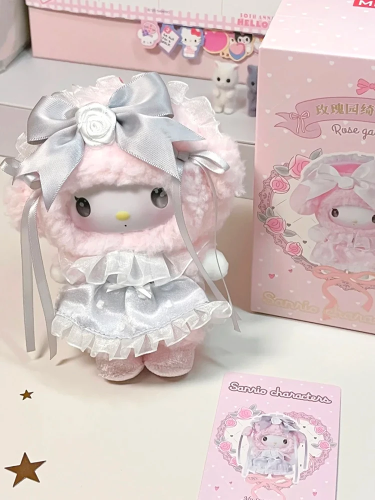 

Genuine Sanrio Rose Garden Dream Series Plush Blind Box Doll Pendant Mystery Box Trendy Toy Accessories Girl Friend Gift