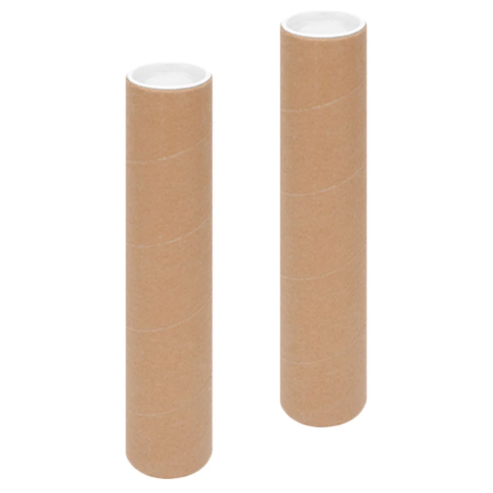 Poster Mailing Tube Com Caps, Artwork Storage Tube, Carregando Tube, 2pcs