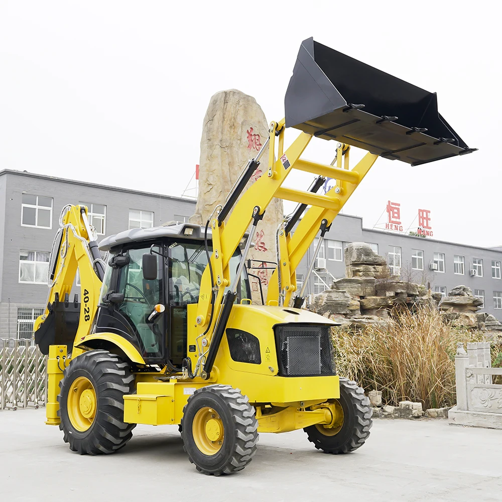 china new tractor with backhoe and front loader 4x4 4WD mini loader backhoe Support customization