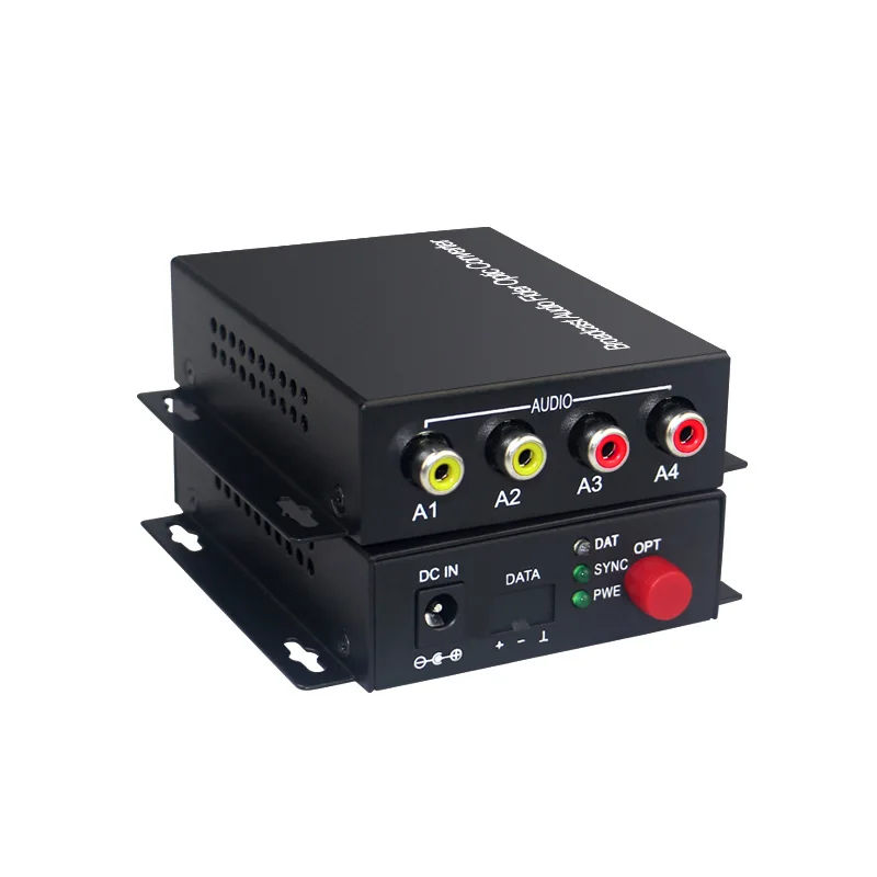 

2 Audio Bidirection Over FC Fiber optic Extender for Broadcast system(Tx/Rx) Kit Transmitter and receiver