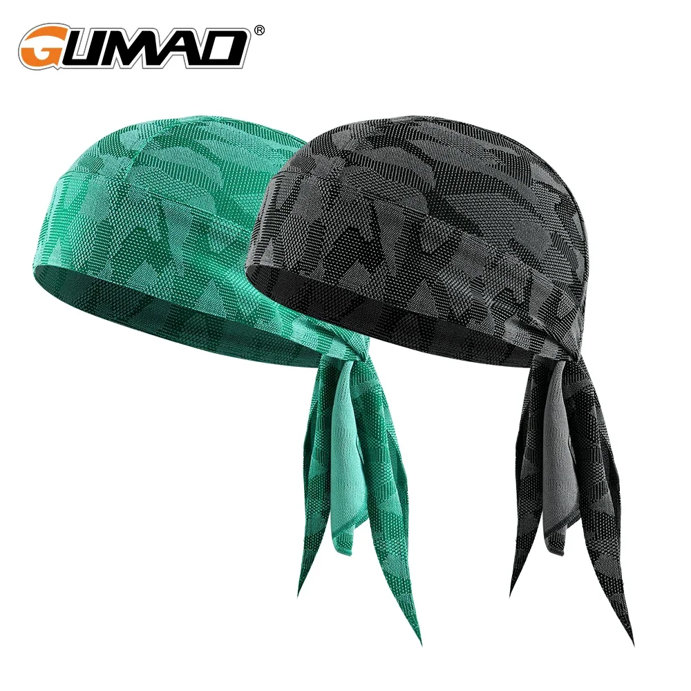 Summer Cycling Cap Bicycle Helmet Liner Sweat Breathable Pirate Cap Wicking Bike Running Riding Sports Adjustable Hat Headscarf