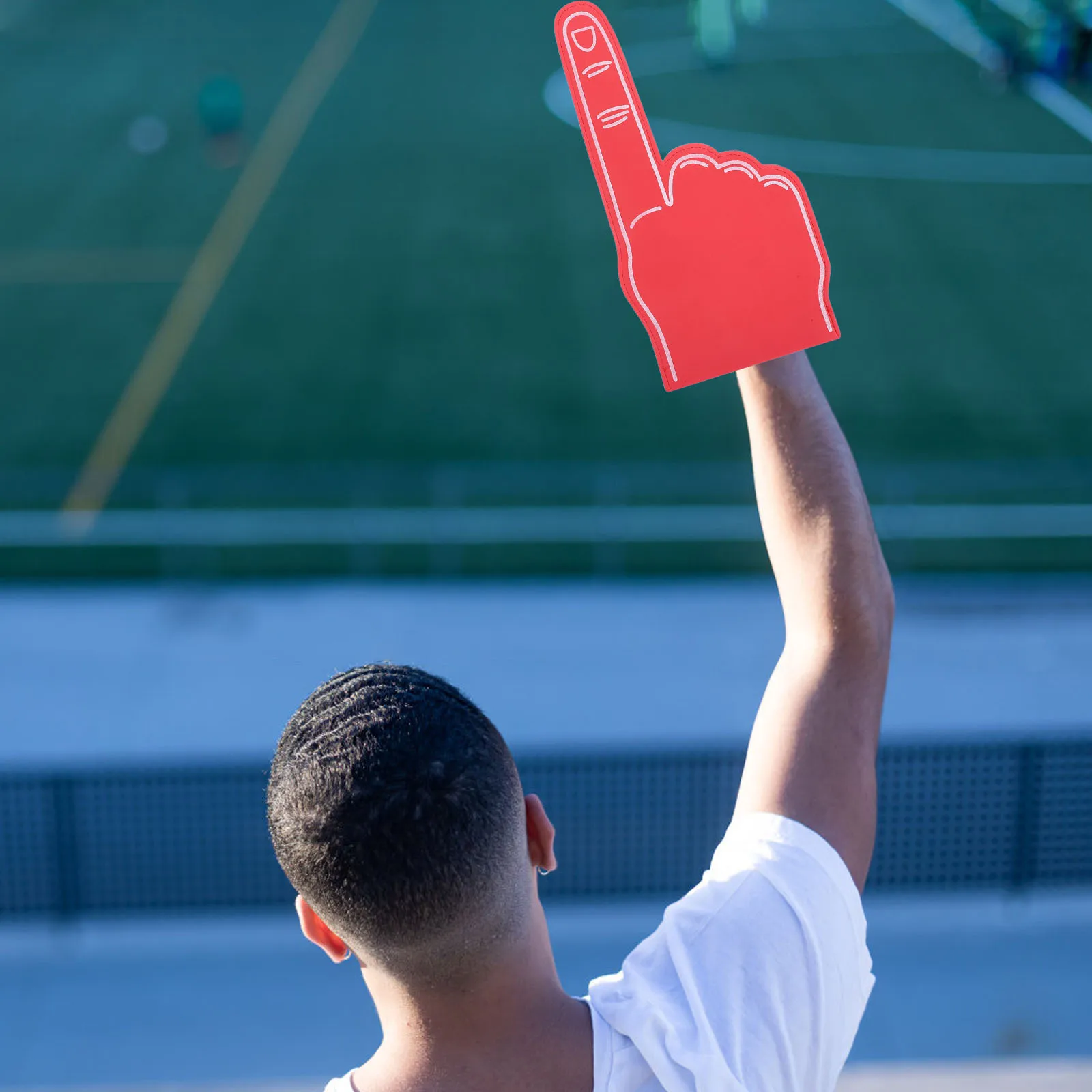 2 قطعة إصبع اليد التشجيع الدعائم خفيفة الوزن ألوان نابضة بالحياة قابلة لإعادة الاستخدام للمناسبات الرياضية والحفلات والاحتفالات المدرسية