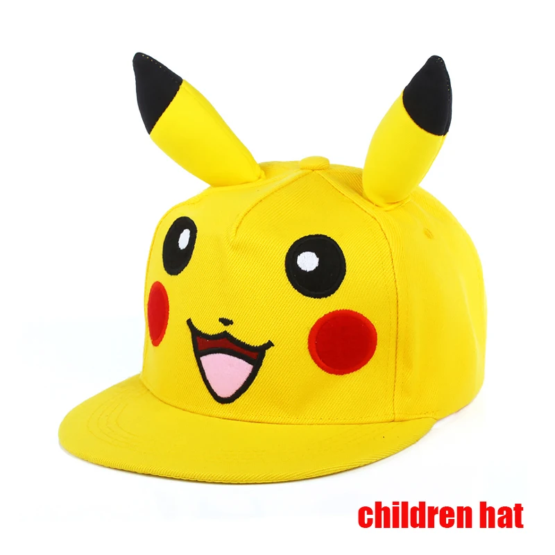 Anime Figuur Pokemon Baseball Cap Pikachu Hoed Verstelbare Pokemon Cosplay Hip Hop Cartoon Volwassen Hoeden Jongen Meisje Kinderen Verjaardagscadeautjes