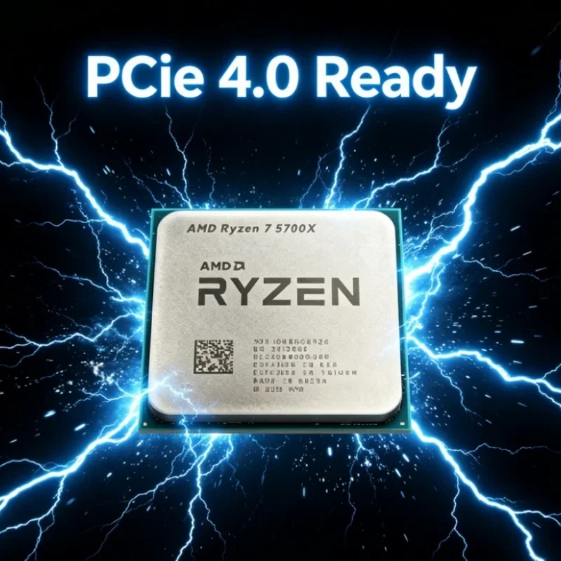 AMD Ryzen 7 5700X 4K Gaming CPU 8-Core 16-Thread 4.6GHz Boost 65W 7nm Zen3 36MB Cache AM4 Desktop Processor