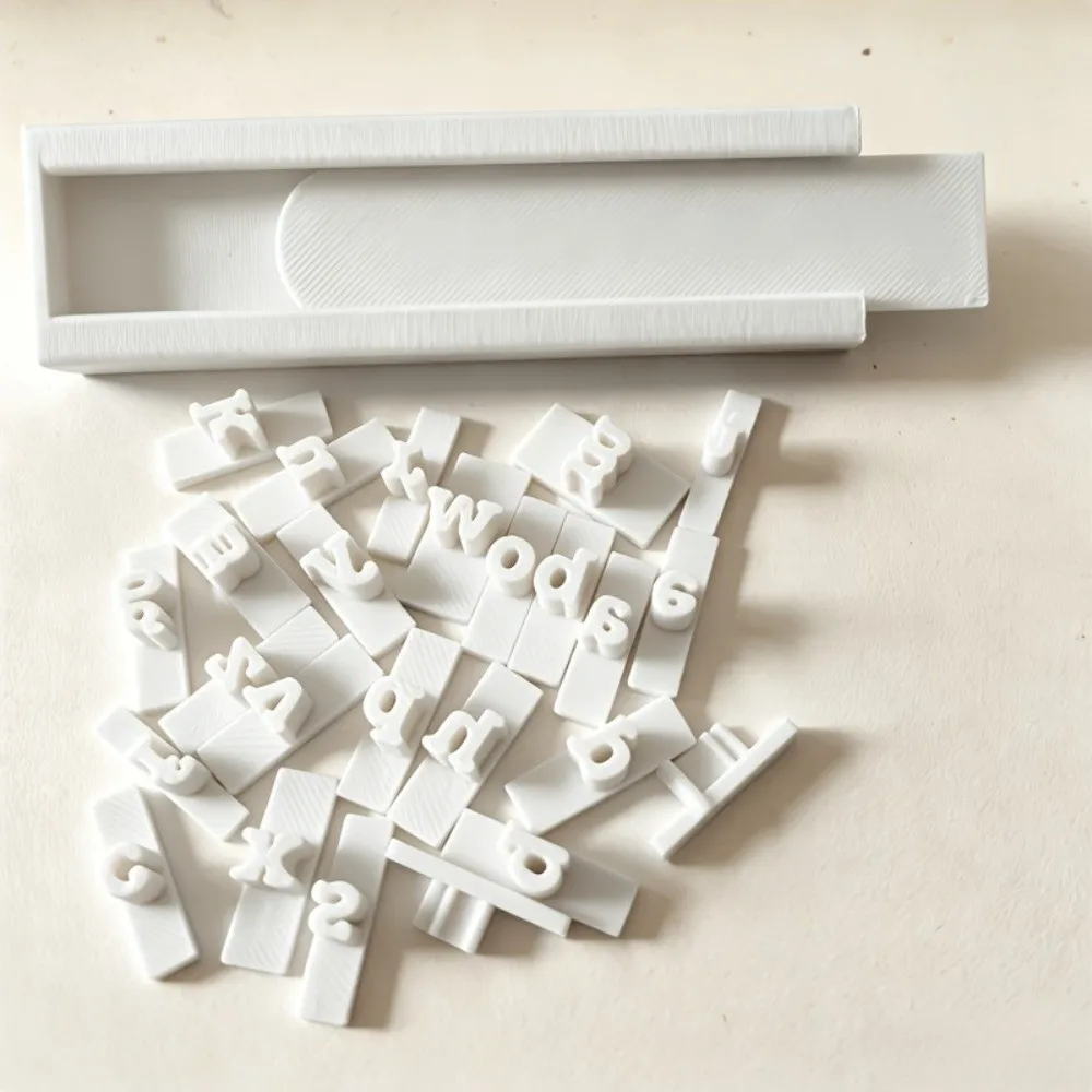 Handmade Clay Letter Number Stamp Set with 10 Number with 26 Letter Pottery Alphabet Stamping Tool Plastic Clear Imprint
