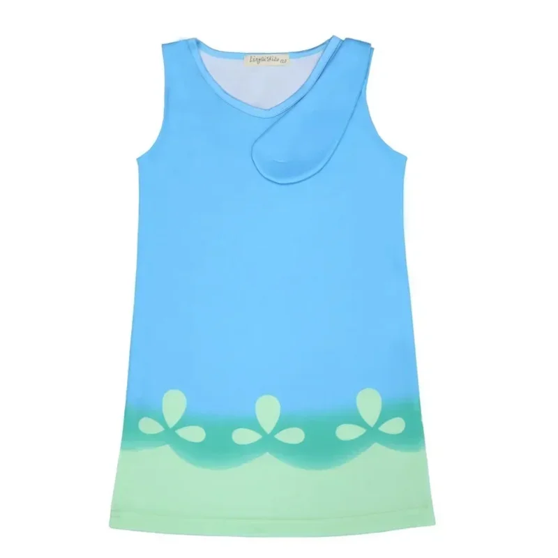 2022 المتصيدون شعر مستعار + فساتين مجموعة للأطفال زي للفتيات كرنفال الاطفال ازياء موانا فايانا فستان المتصيدون الخشخاش ملابس للحفلات