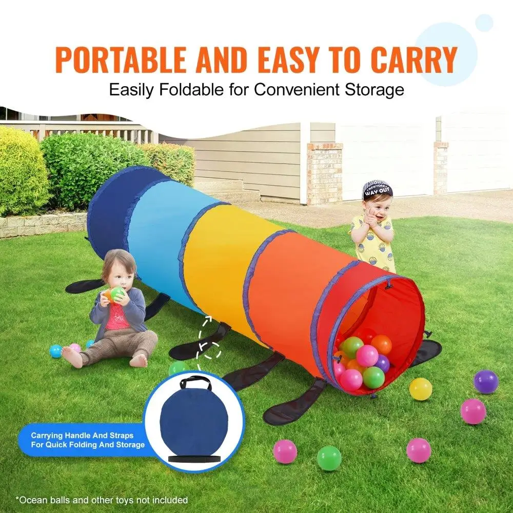 Crianças brincam túnel tenda para crianças caterpillar crawl brinquedo para bebê ou animal de estimação presente dobrável para crianças uso ao ar livre indoor multicolorido