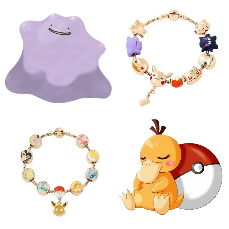 

Новые бусины для браслетов в стиле Покемон (Иви, Снорлакс, Чармандер) для самостоятельного изготовления, аниме-аксессуары, модные подарки для пар в стиле Пан-семья