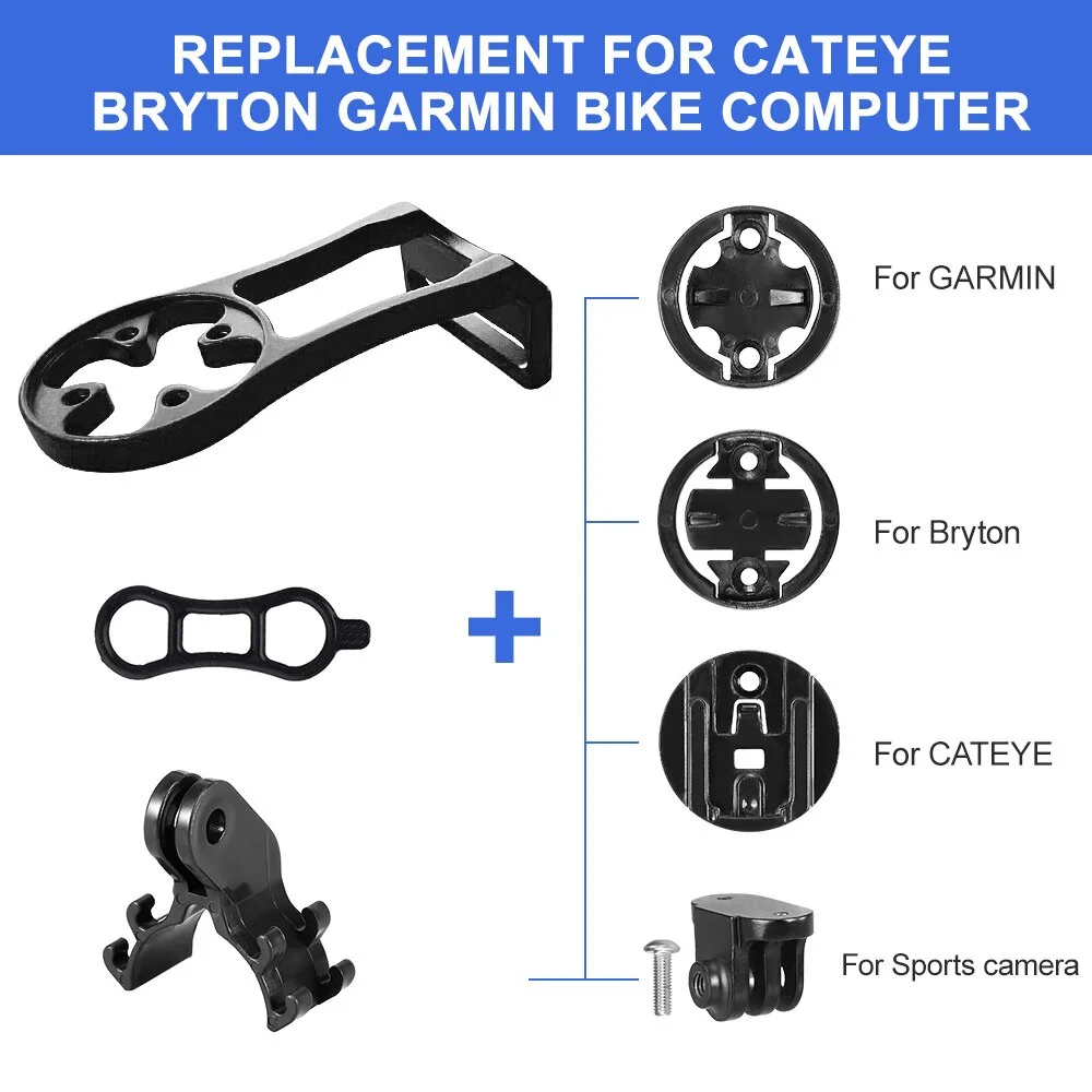 Aluminium Alloy Bicycle Stem Computer Camera Mount Holder Mountain Bike Headlight Computer Bracket for Garmin Bryton CATEYE