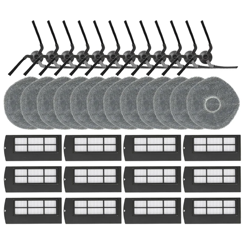 A005-Para eufy x9 pro aspirador de pó escova lateral filtro hepa mop pano pano acessórios peças reposição