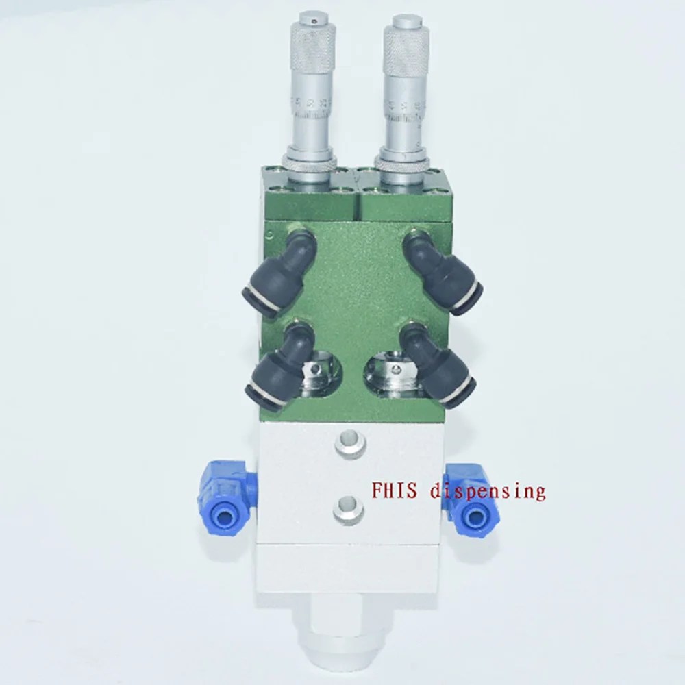 FHIS New AB Dispensing Valve Fuselage Piston with Micrometer Trim Out of The Amount of Two Component Glue Filling Valve