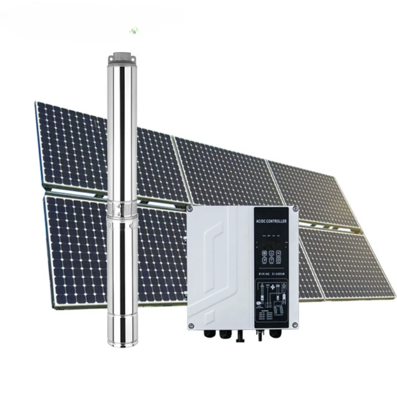 YYHCsolar pump system for agriculture irrigation with AC/DC automatic switching controller