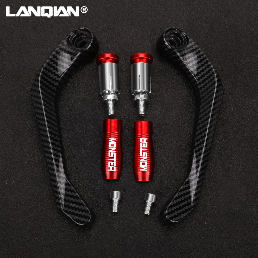 Motorcycle CNC Handlebar Handguard Brake Clutch Levers Hand Guard Protector For Ducati Monster 821 695 696 797 1200 1200S 1100