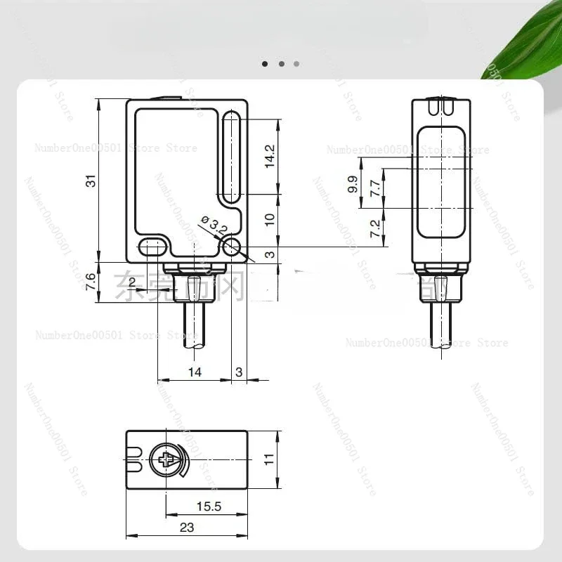 P + F photoelectric sensor 198795 diffuse reflection ML7-8-H-140-RT/25/65a/115/127