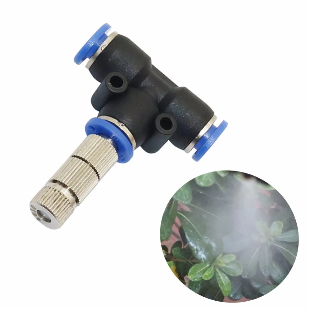 10 pcs slip lock nozzle with filter 0.2-0.6mm low pressure 5-15bar Quick-connect mist cooling Sprinklers garden watering tools