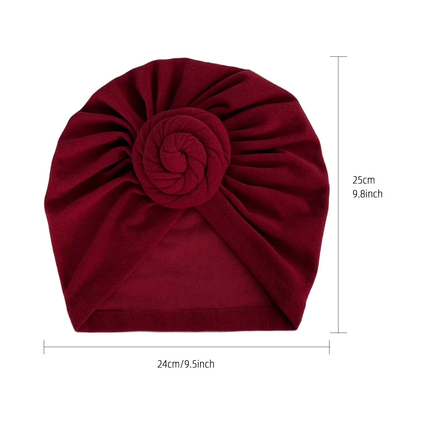 Women's Fashion Turbans New Bubble Cloth Large Plate Flower Elastic Leisure Comfortable and Breathable Daily Hat Headband Hat
