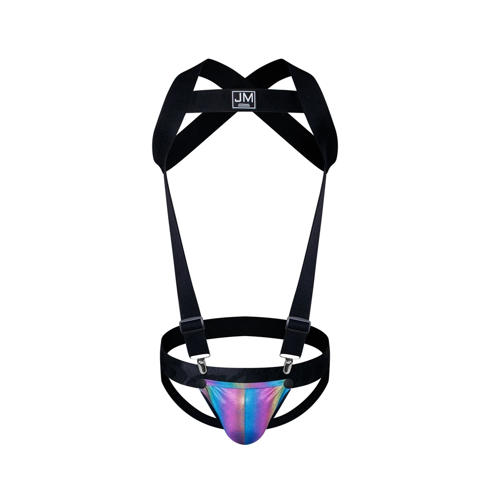 Detachable Split-type Sets Men Bodysuit Suspender Jumpsuits Jock Strap Harness Gay Underwear Jockstrap Removable Penis Pouch