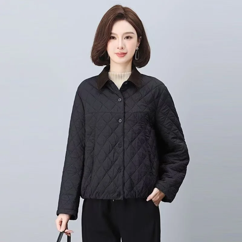 New Women's Winter Parka Coat 2026 Age-reducing Warm Ladies Down Cotton Jacket Casual Loose Be All-match Female Outerwear