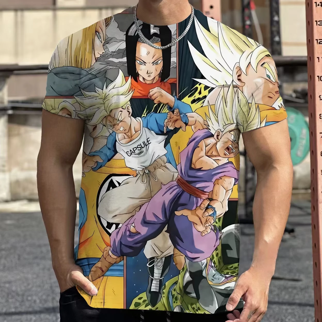 2026 Sommer Dragon Ball T-Shirt Kinder Oberteile Anime Figuren Son Goku Super Saiyan T-Shirt Jungen T-Shirts Kinder Kurzarm