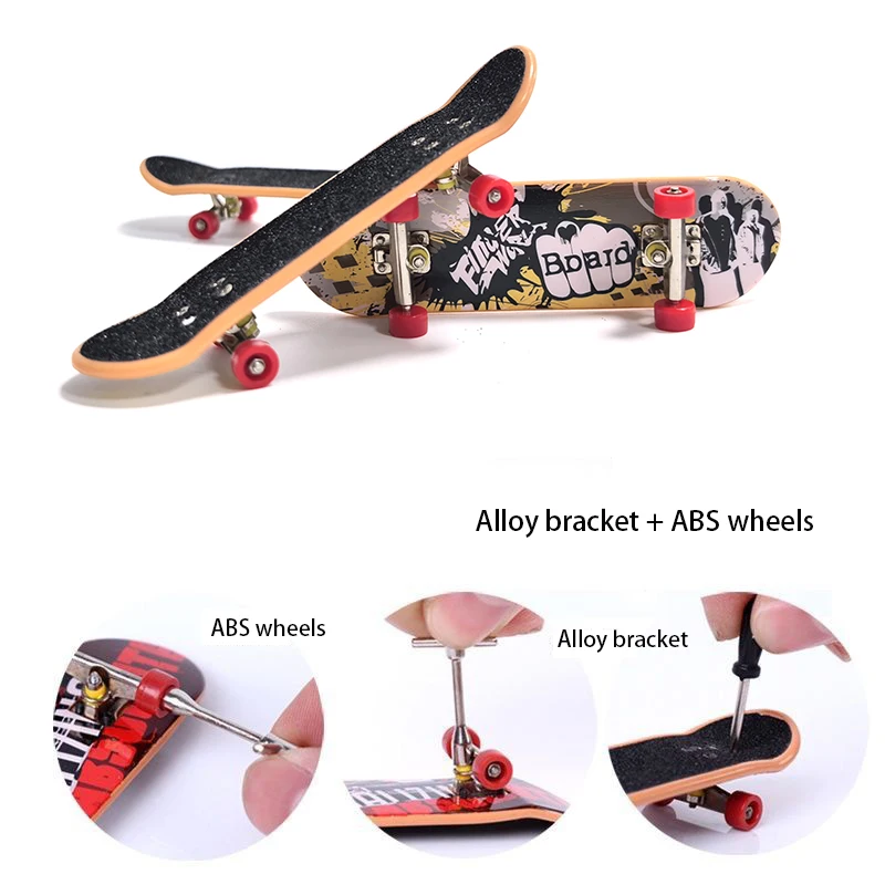 DIY Finger Skateboard Skate Park Ramp Parts Professional Tech Deck Scene Venue Combination Sets Novelty Toys Gift For Kids Child